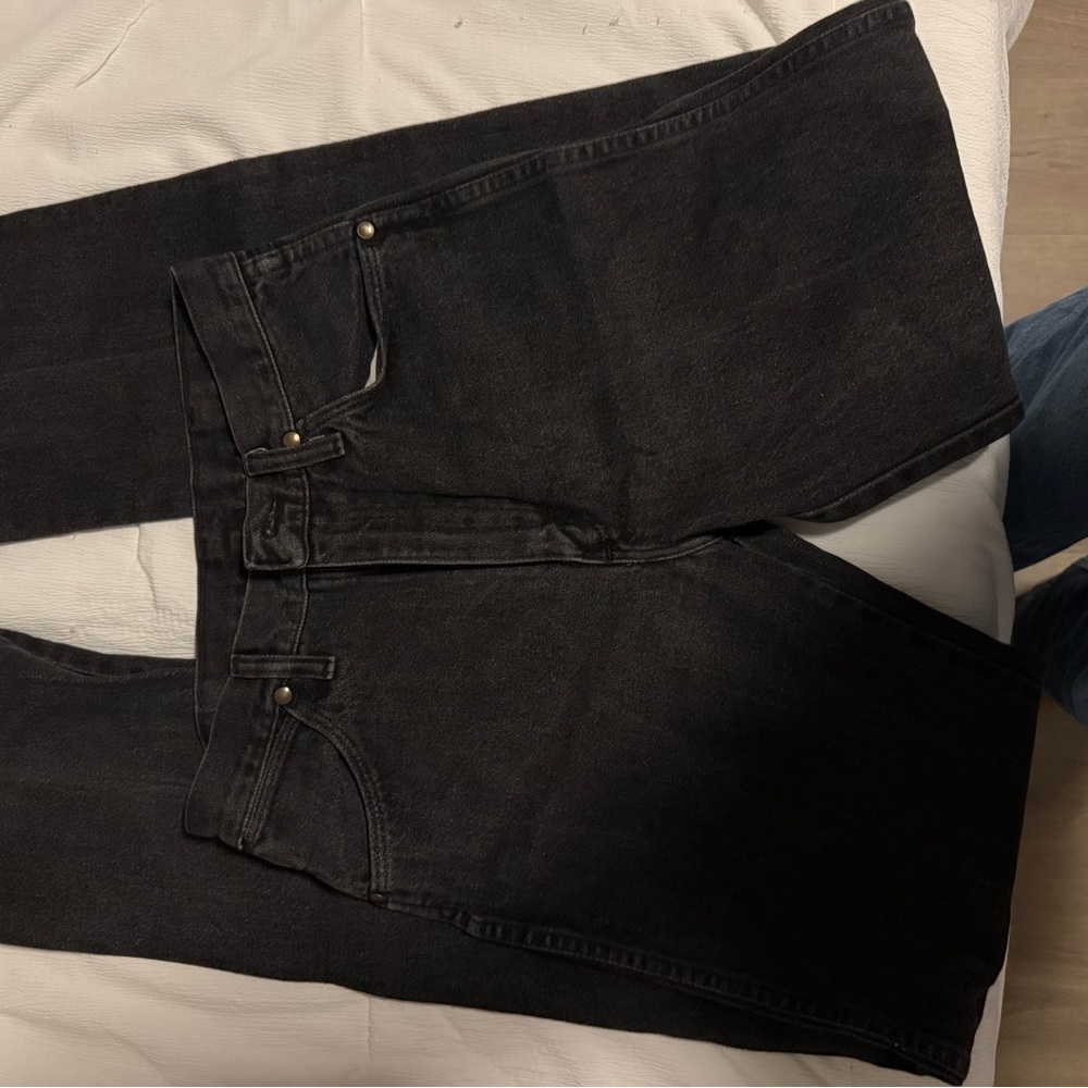 Black Denim Wrangler Baggy Jeans